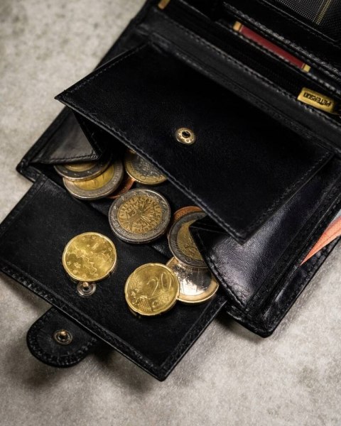 Zestaw prezentowy: skórzany portfel męski, etui na karty i brelok - Peterson Zestaw prezentowy: skórzany portfel męski, etui na karty i brelok - Peterson