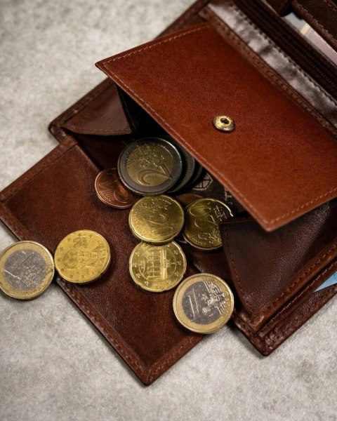 Zestaw prezentowy: skórzany portfel męski, etui na karty i brelok - Peterson Zestaw prezentowy: skórzany portfel męski, etui na karty i brelok - Peterson