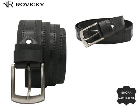 Męski pasek ze skóry naturalnej - Rovicky Męski pasek ze skóry naturalnej - Rovicky