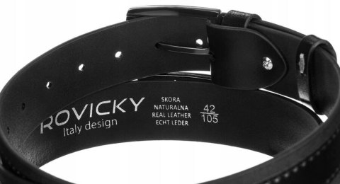 Męski pasek ze skóry naturalnej - Rovicky Męski pasek ze skóry naturalnej - Rovicky