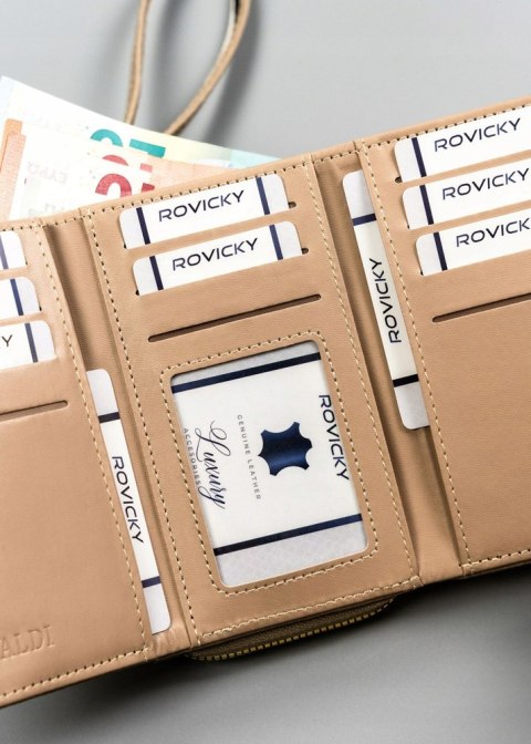 Klasyczny, poziomy portfel damski ze skóry ekologicznej - 4U Cavaldi Klasyczny, poziomy portfel damski ze skóry ekologicznej - 4U Cavaldi