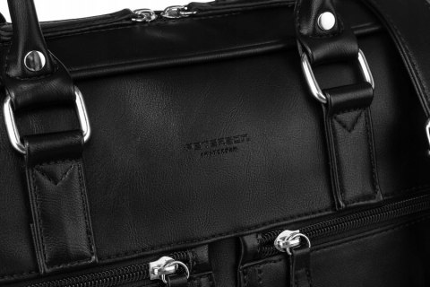 Torba na laptopa do 14 cali wykonana ze skóry ekologicznej - Peterson Torba na laptopa do 14 cali wykonana ze skóry ekologicznej - Peterson