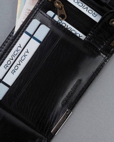 Pojemny, skórzany portfel męski z systemem RFID - Ronaldo Pojemny, skórzany portfel męski z systemem RFID - Ronaldo
