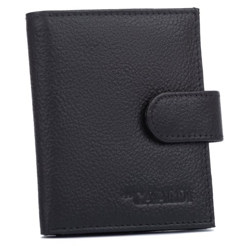 Skórzane etui na karty na zatrzask z systemem RFID - 4U Cavaldi Skórzane etui na karty na zatrzask z systemem RFID - 4U Cavaldi