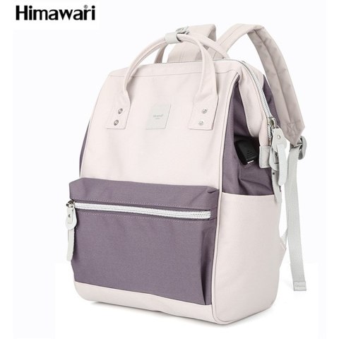 Pojemny plecak na laptopa z portem USB - Himawari Pojemny plecak na laptopa z portem USB - Himawari