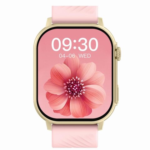 Smartwatch Gravity GT15-7 Różowy Pasek Silikonowy + Złota Bransoleta Smartwatch Gravity GT15-7 Różowy Pasek Silikonowy + Złota Bransoleta