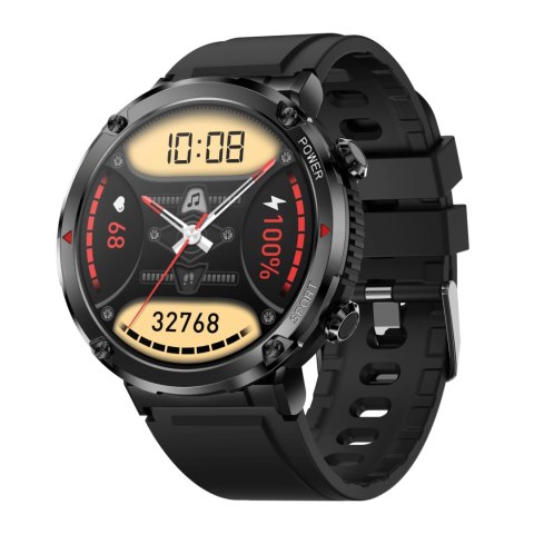 Smartwatch Gravity GT21-4 + Czarny Pasek Silikonowy Smartwatch Gravity GT21-4 + Czarny Pasek Silikonowy