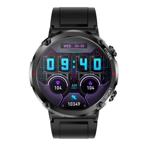 Smartwatch Gravity GT21-4 + Czarny Pasek Silikonowy Smartwatch Gravity GT21-4 + Czarny Pasek Silikonowy