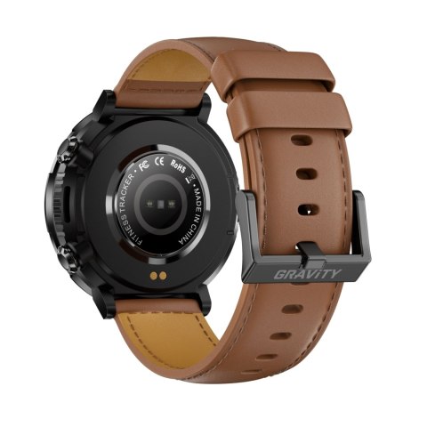 Smartwatch Gravity GT21-4 + Czarny Pasek Silikonowy Smartwatch Gravity GT21-4 + Czarny Pasek Silikonowy