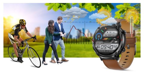 Smartwatch Gravity GT21-4 + Czarny Pasek Silikonowy Smartwatch Gravity GT21-4 + Czarny Pasek Silikonowy