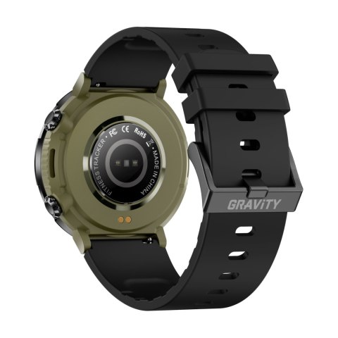 Smartwatch Gravity GT21-7 + Czarny Pasek Silikonowy Smartwatch Gravity GT21-7 + Czarny Pasek Silikonowy