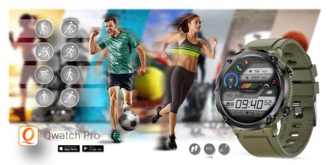 Smartwatch Gravity GT21-7 + Czarny Pasek Silikonowy Smartwatch Gravity GT21-7 + Czarny Pasek Silikonowy