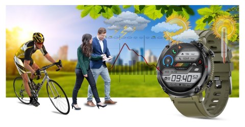 Smartwatch Gravity GT21-7 + Czarny Pasek Silikonowy Smartwatch Gravity GT21-7 + Czarny Pasek Silikonowy