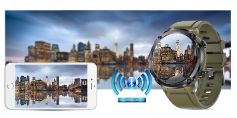 Smartwatch Gravity GT21-7 + Czarny Pasek Silikonowy Smartwatch Gravity GT21-7 + Czarny Pasek Silikonowy