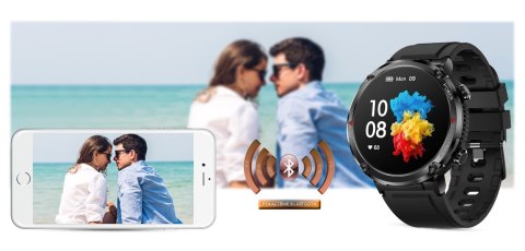 Smartwatch Gravity GT21-7 + Czarny Pasek Silikonowy Smartwatch Gravity GT21-7 + Czarny Pasek Silikonowy