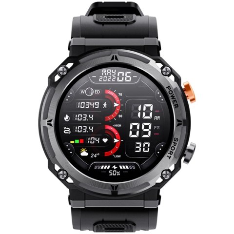 Smartwatch Veltori VT130-1 Czarny Pasek Silikonowy Smartwatch Veltori VT130-1 Czarny Pasek Silikonowy