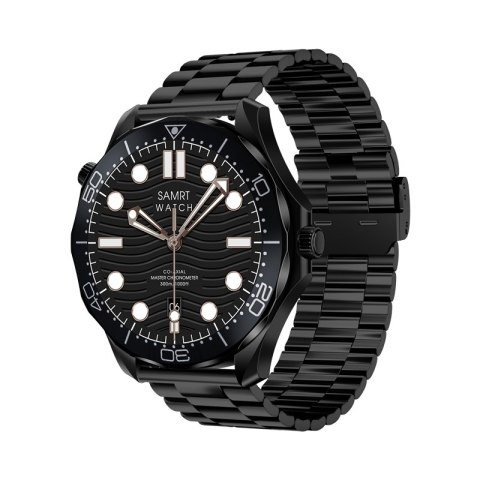 Smartwatch Veltori VT150-1 Czarny Pasek Silikonowy + Czarna Bransoleta Smartwatch Veltori VT150-1 Czarny Pasek Silikonowy + Czarna Bransoleta