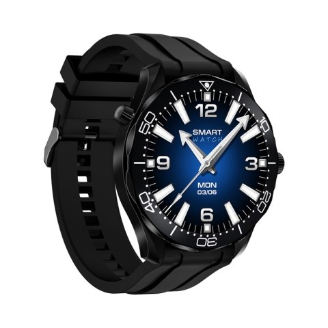 Smartwatch Veltori VT150-1 Czarny Pasek Silikonowy + Czarna Bransoleta Smartwatch Veltori VT150-1 Czarny Pasek Silikonowy + Czarna Bransoleta
