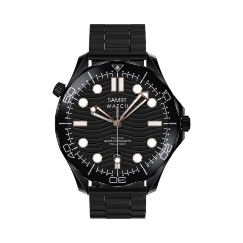 Smartwatch Veltori VT150-1 Czarny Pasek Silikonowy + Czarna Bransoleta Smartwatch Veltori VT150-1 Czarny Pasek Silikonowy + Czarna Bransoleta