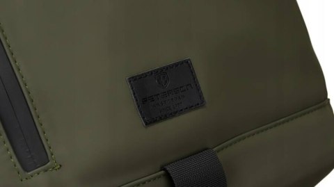 Duży plecak roll-top w zielonym kolorze z kieszenią na laptopa - Peterson Duży plecak roll-top w zielonym kolorze z kieszenią na laptopa - Peterson