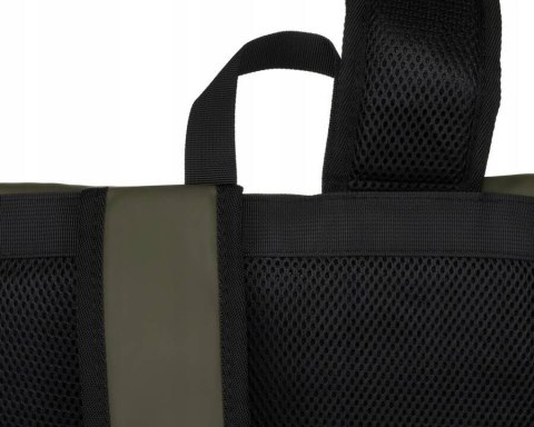 Duży plecak roll-top w zielonym kolorze z kieszenią na laptopa - Peterson Duży plecak roll-top w zielonym kolorze z kieszenią na laptopa - Peterson