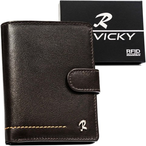Elegancki portfel męski z ochroną RFID - Rovicky Elegancki portfel męski z ochroną RFID - Rovicky