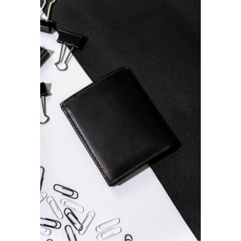 Skórzane, eleganckie etui na dokumenty w czarnym kolorze - Rovicky Skórzane, eleganckie etui na dokumenty w czarnym kolorze - Rovicky