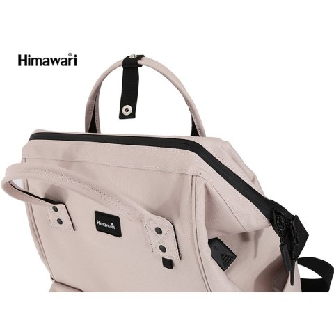 Brzoskwiniowy plecak sportowy z wodoodpornej tkaniny - Himawari Brzoskwiniowy plecak sportowy z wodoodpornej tkaniny - Himawari