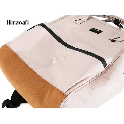 Brzoskwiniowy plecak sportowy z wodoodpornej tkaniny - Himawari Brzoskwiniowy plecak sportowy z wodoodpornej tkaniny - Himawari