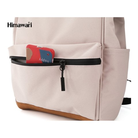 Brzoskwiniowy plecak sportowy z wodoodpornej tkaniny - Himawari Brzoskwiniowy plecak sportowy z wodoodpornej tkaniny - Himawari