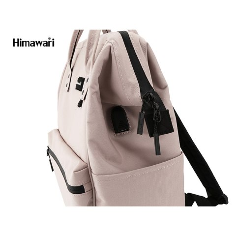Brzoskwiniowy plecak sportowy z wodoodpornej tkaniny - Himawari Brzoskwiniowy plecak sportowy z wodoodpornej tkaniny - Himawari