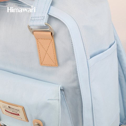 Plecak damski kremowy z kieszenią na laptopa i regulowanymi szelkami - Himawari Plecak damski kremowy z kieszenią na laptopa i regulowanymi szelkami - Himawari