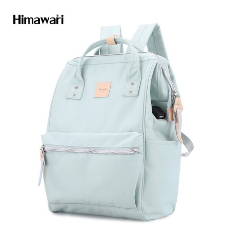 Plecak damski miętowy nieprzemakalny na laptopa - Himawari Plecak damski miętowy nieprzemakalny na laptopa - Himawari