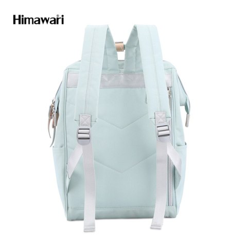 Plecak damski miętowy nieprzemakalny na laptopa - Himawari Plecak damski miętowy nieprzemakalny na laptopa - Himawari