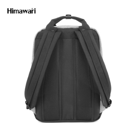 Plecak szaro-czarny z kieszeniami na laptopa 15'' - Himawari Plecak szaro-czarny z kieszeniami na laptopa 15'' - Himawari