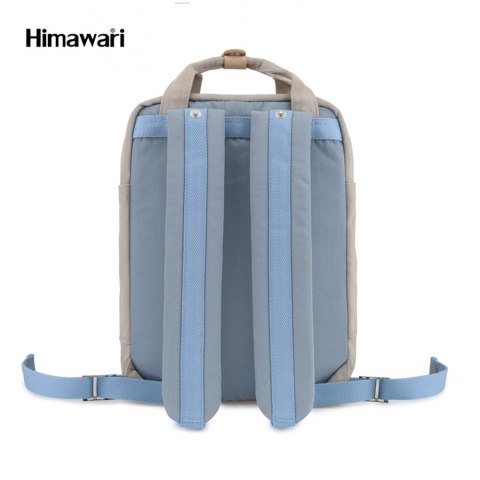 Plecak w odcieniach beżu i niebieskiego na laptopa - Himawari Plecak w odcieniach beżu i niebieskiego na laptopa - Himawari