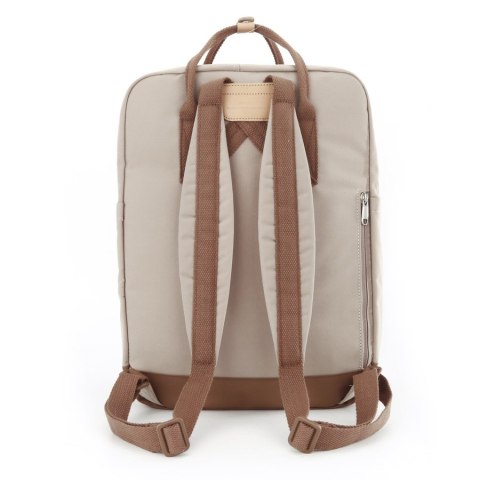 Stylowy beżowy plecak na laptop i tablet - Himawari Stylowy beżowy plecak na laptop i tablet - Himawari