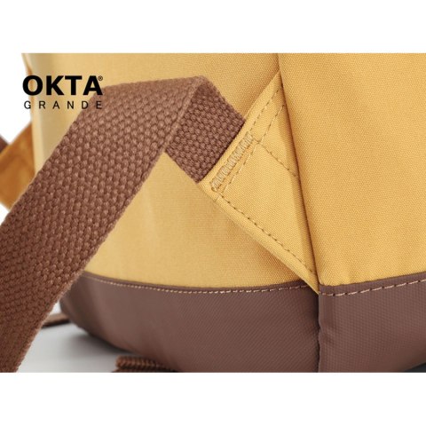 Stylowy beżowy plecak na laptop i tablet - Himawari Stylowy beżowy plecak na laptop i tablet - Himawari
