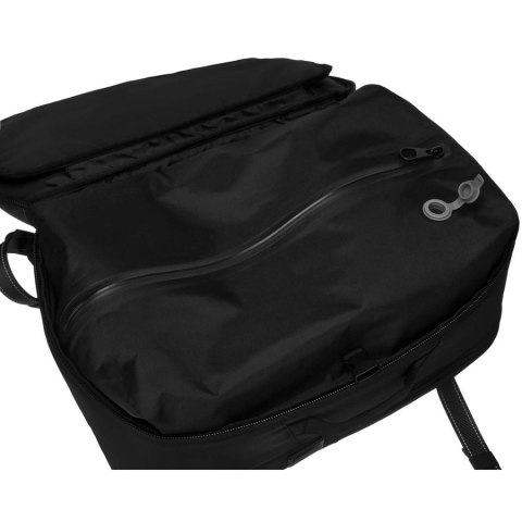 Czarny plecak podróżny z komorą próżniową i portem USB - Peterson Czarny plecak podróżny z komorą próżniową i portem USB - Peterson