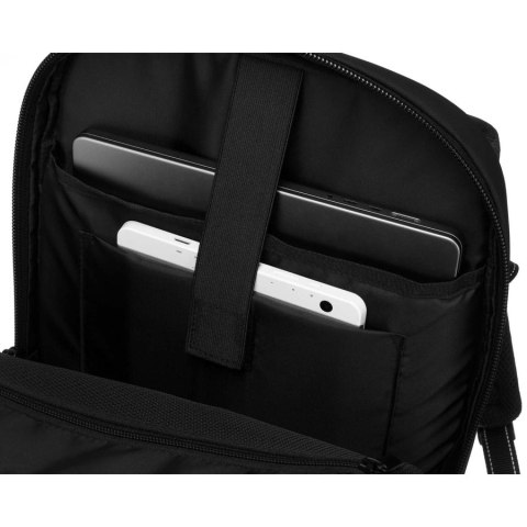 Czarny plecak podróżny z komorą próżniową i portem USB - Peterson Czarny plecak podróżny z komorą próżniową i portem USB - Peterson