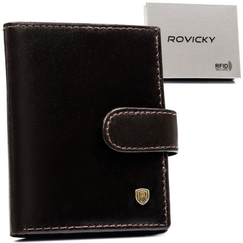 Klasyczne etui na dokumenty z zapinką na zatrzask - Rovicky Klasyczne etui na dokumenty z zapinką na zatrzask - Rovicky