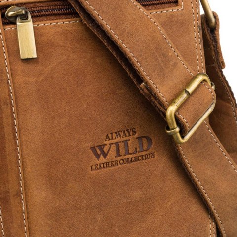 Torba męska w stylu vintage z regulowanym paskiem - Always Wild Torba męska w stylu vintage z regulowanym paskiem - Always Wild