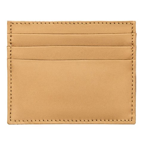 Eleganckie etui na karty ze skóry naturalnej w beżowym kolorze Eleganckie etui na karty ze skóry naturalnej w beżowym kolorze
