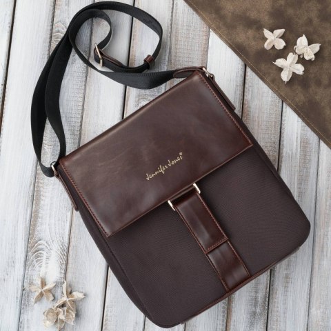 Listonoszka damska na ramię czarna elegancka SP-14-BR Listonoszka damska na ramię czarna elegancka SP-14-BR