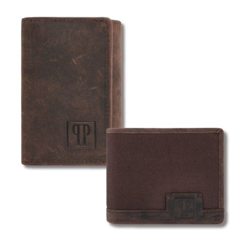 Portfel męski T-02-BR skórzane etui na klucze T-49-BR Zestaw prezentowy Paolo Peruzzi ZUP-124 Portfel męski T-02-BR skórzane etui na klucze T-49-BR Zestaw prezentowy Paolo Peruzzi ZUP-124