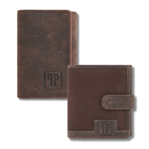 Portfel męski T-04-BR skórzane etui na klucze T-49-BR Zestaw prezentowy Paolo Peruzzi ZUP-126 Portfel męski T-04-BR skórzane etui na klucze T-49-BR Zestaw prezentowy Paolo Peruzzi ZUP-126