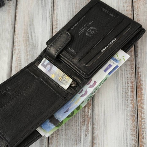 Portfel męski skórzany carbon czarny RFID Paolo Peruzzi AL-08-BL Portfel męski skórzany carbon czarny RFID Paolo Peruzzi AL-08-BL
