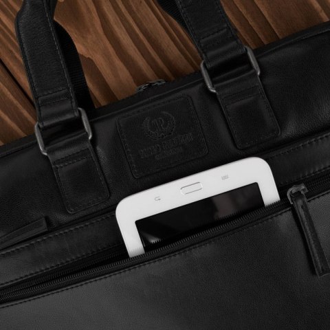 Torba męska na laptopa na ramię i do ręki skórzana czarna Paolo Peruzzi AL-09-BL Torba męska na laptopa na ramię i do ręki skórzana czarna Paolo Peruzzi AL-09-BL