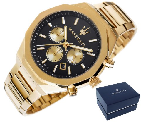 Zegarek Męski Maserati Stile R8873642001 + BOX Zegarek Męski Maserati Stile R8873642001 + BOX