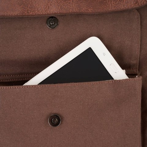 Plecak męski szkolny A4 na laptopa podróżny do pracy wegański Paolo Peruzzi E-22-BR Plecak męski szkolny A4 na laptopa podróżny do pracy wegański Paolo Peruzzi E-22-BR